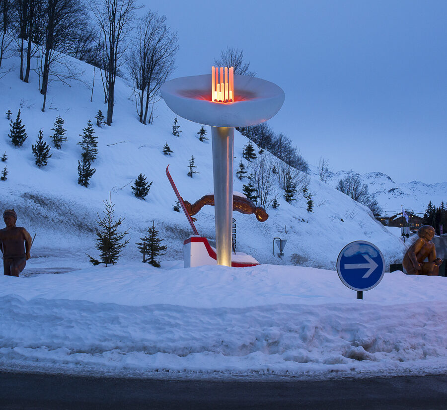 Les Ménuires – Olympic flame